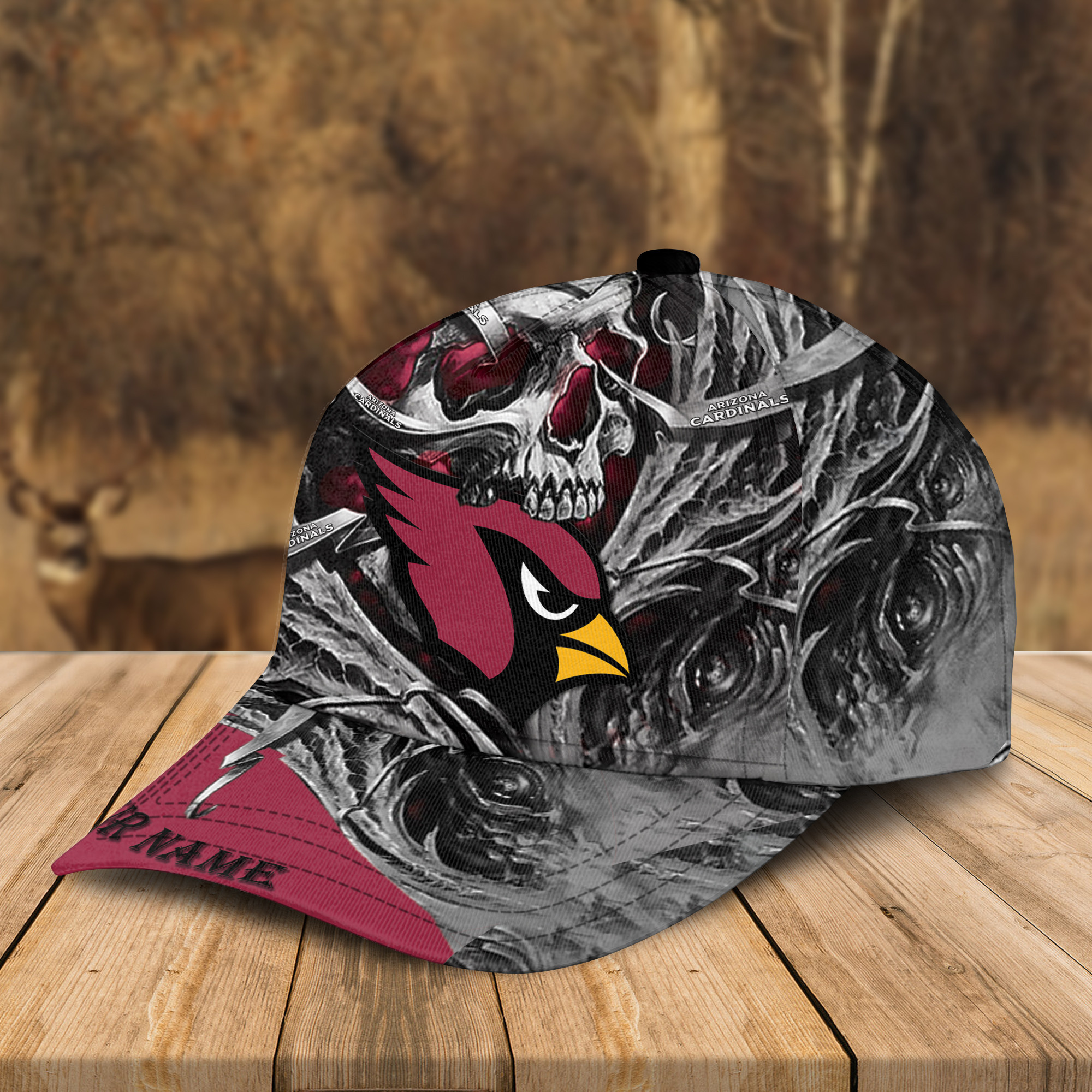 Adeenyc Arizona Cardinals NFL 3D Classic Cap Personalized Gift For Fans