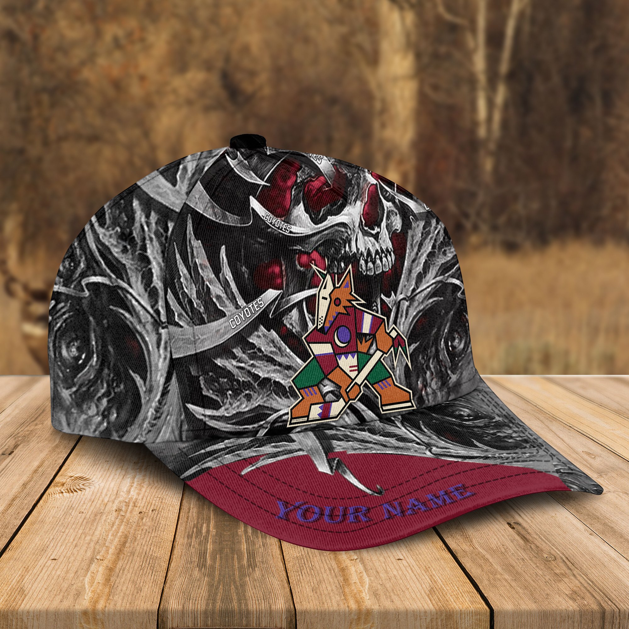 Adeenyc Arizona Coyotes NHL 3D Classic Cap Personalized Gift For Fans