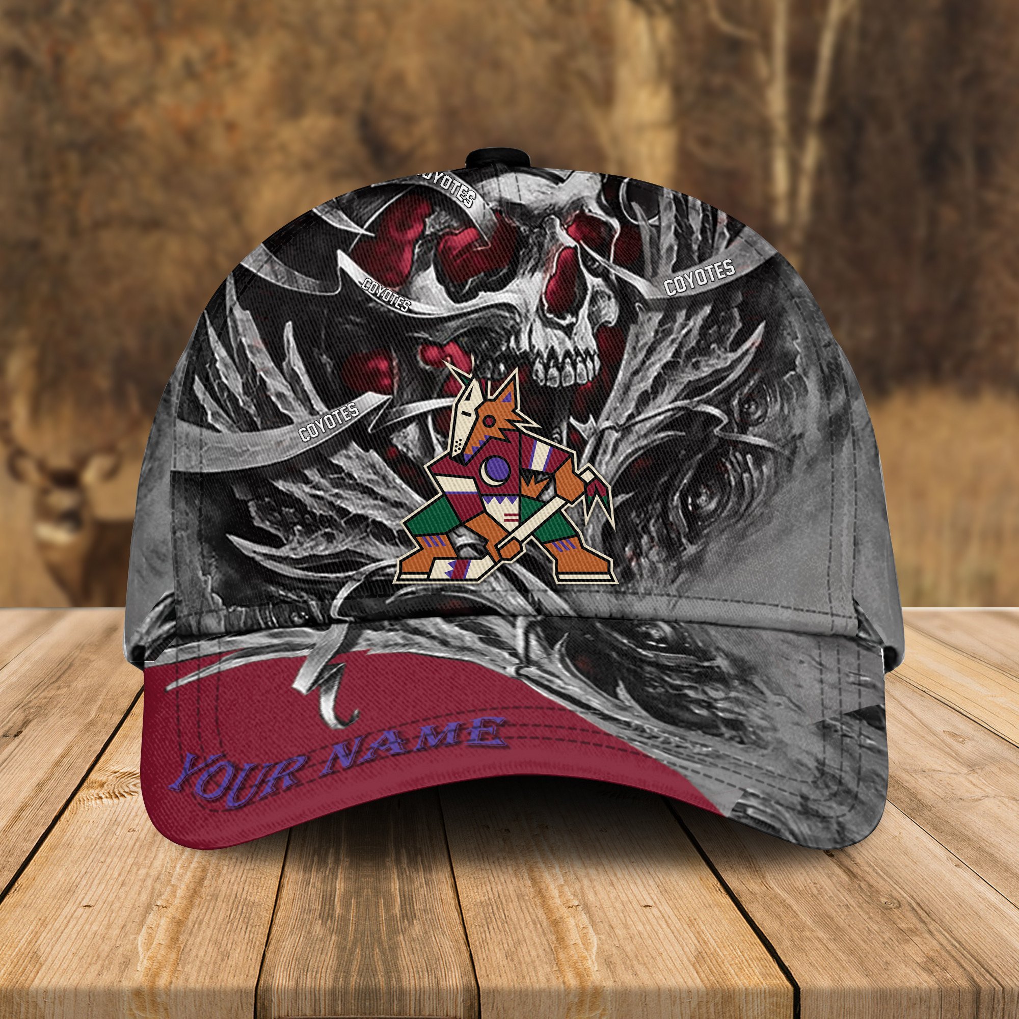 Adeenyc Arizona Coyotes NHL 3D Classic Cap Personalized Gift For Fans