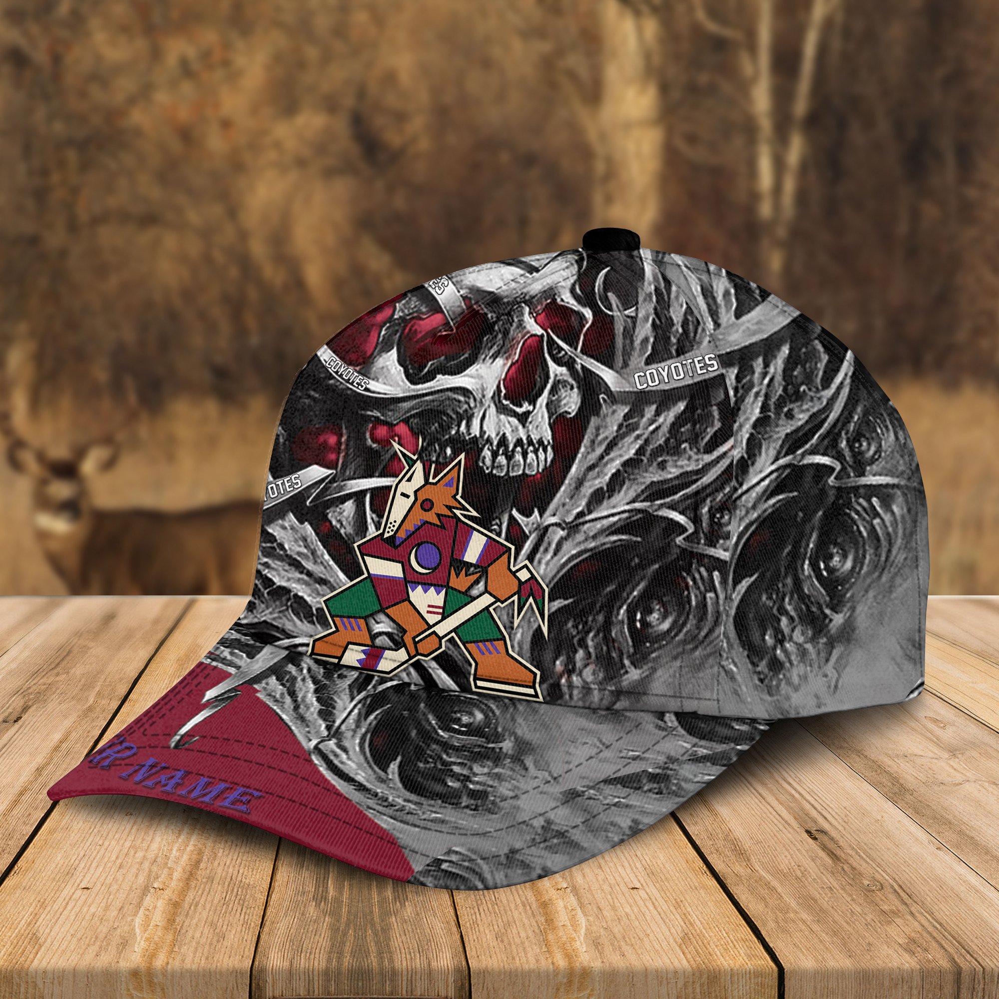 Adeenyc Arizona Coyotes NHL 3D Classic Cap Personalized Gift For Fans