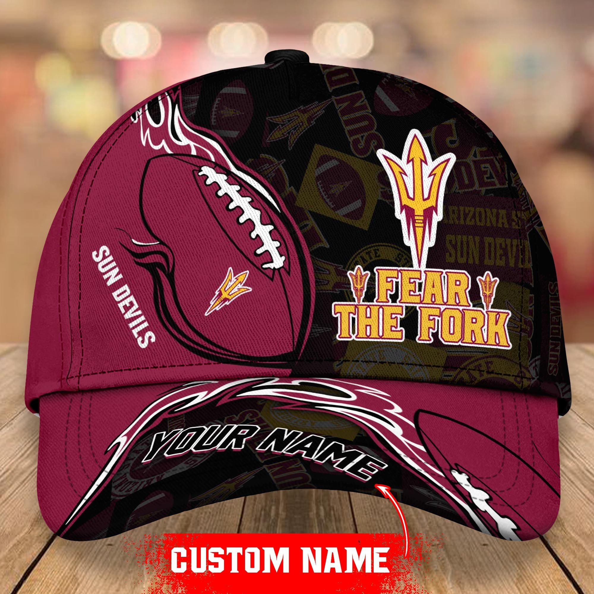 Adeenyc Arizona State Sun Devils NCAA Personalized Hats Baseball Caps Classic Caps for men, women