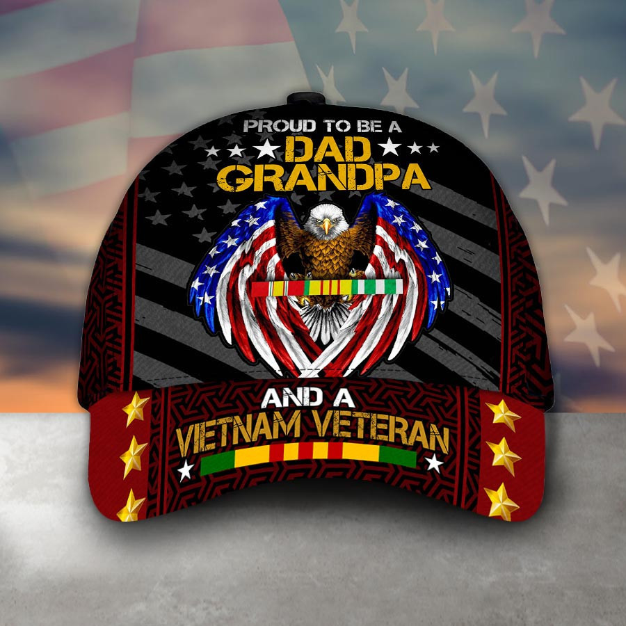 Adeenyc - Armed Forces Army Vietnam Veterans Day Gift For Father Dad Cap Trucker Hats Custom Hats Gifts For Men & Women