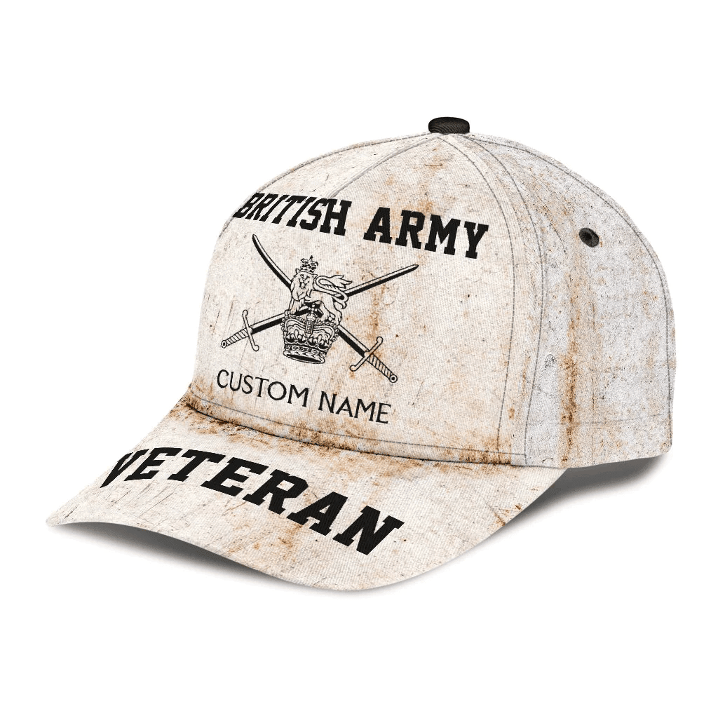 Adeenyc Army Veteran Hats, Custom Veteran Hats, Custom Name XT British Veteran Army Classic Cap 01 Trucker Hats Custom Hats Gifts For Men & Women