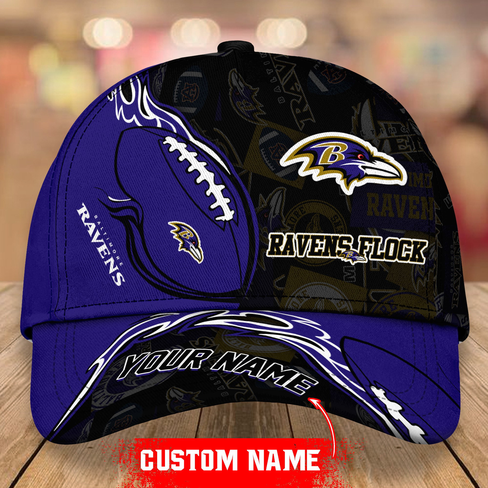 Adeenyc Baltimore Ravens Classic Personalized Hats Baseball Caps Classic Caps for men, women