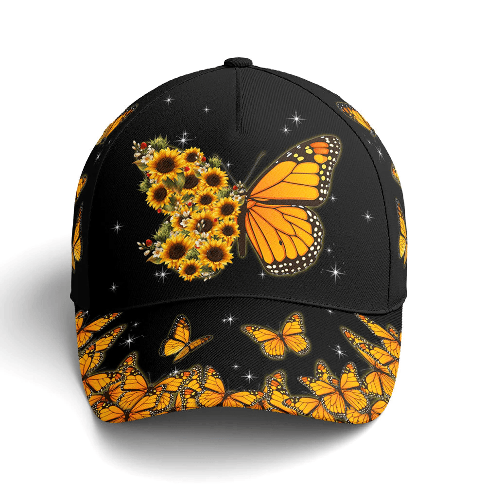 Adeenyc Baseball Cap For Butterflies Lovers Monarch Butterfly Design Trucker Hats Custom Hats Gifts For Men & Women