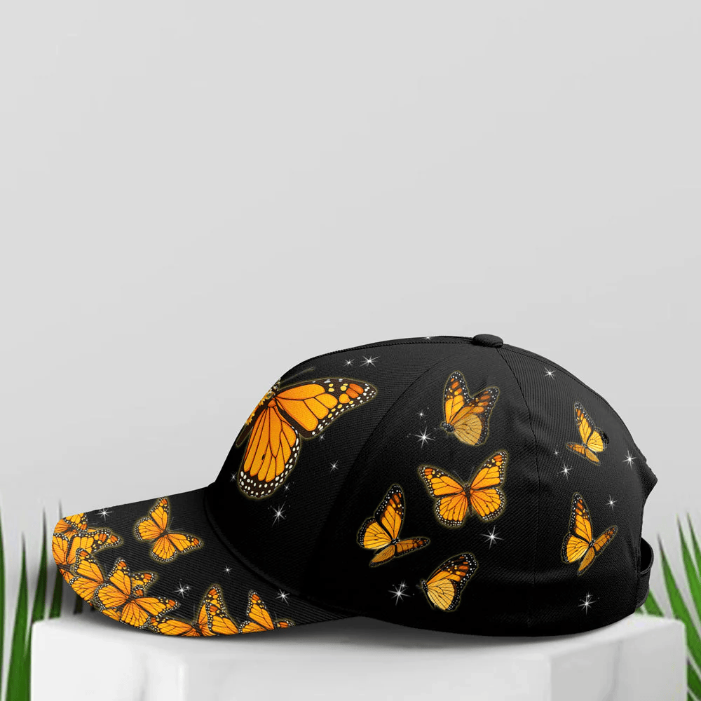 Adeenyc Baseball Cap For Butterflies Lovers Monarch Butterfly Design Trucker Hats Custom Hats Gifts For Men & Women