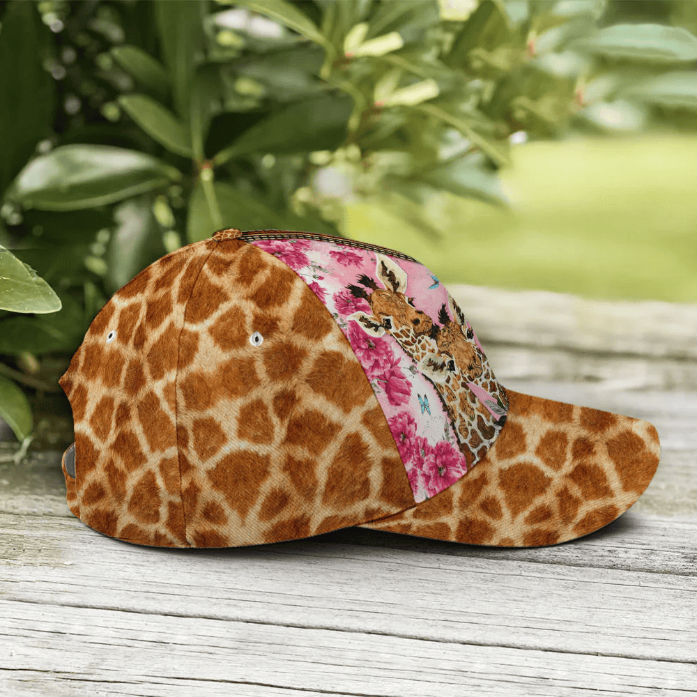 Adeenyc Baseball Cap For Giraffe Lovers Kisses Fix Everything Skin Pattern Trucker Hats Custom Hats Gifts For Men & Women