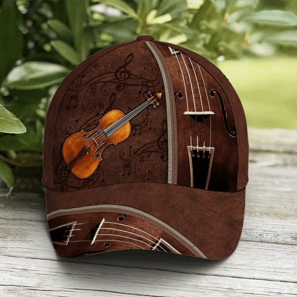 Adeenyc Baseball Cap For Violin Lovers Classic Leather Trucker Hats Custom Hats Gifts For Men & Women