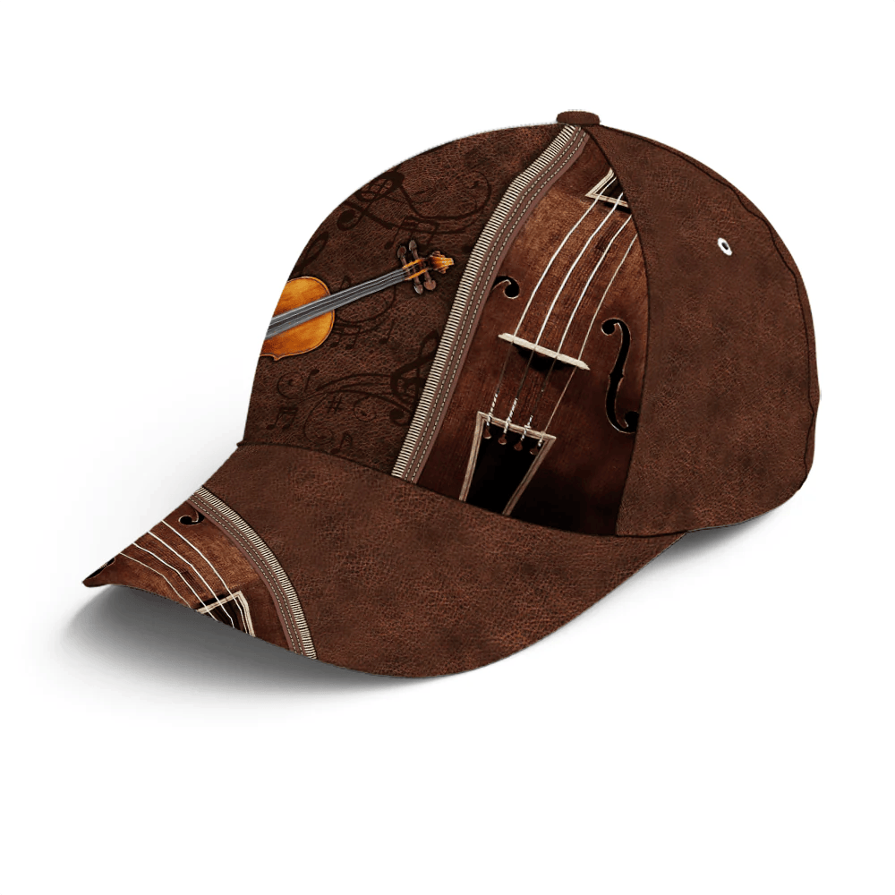 Adeenyc Baseball Cap For Violin Lovers Classic Leather Trucker Hats Custom Hats Gifts For Men & Women