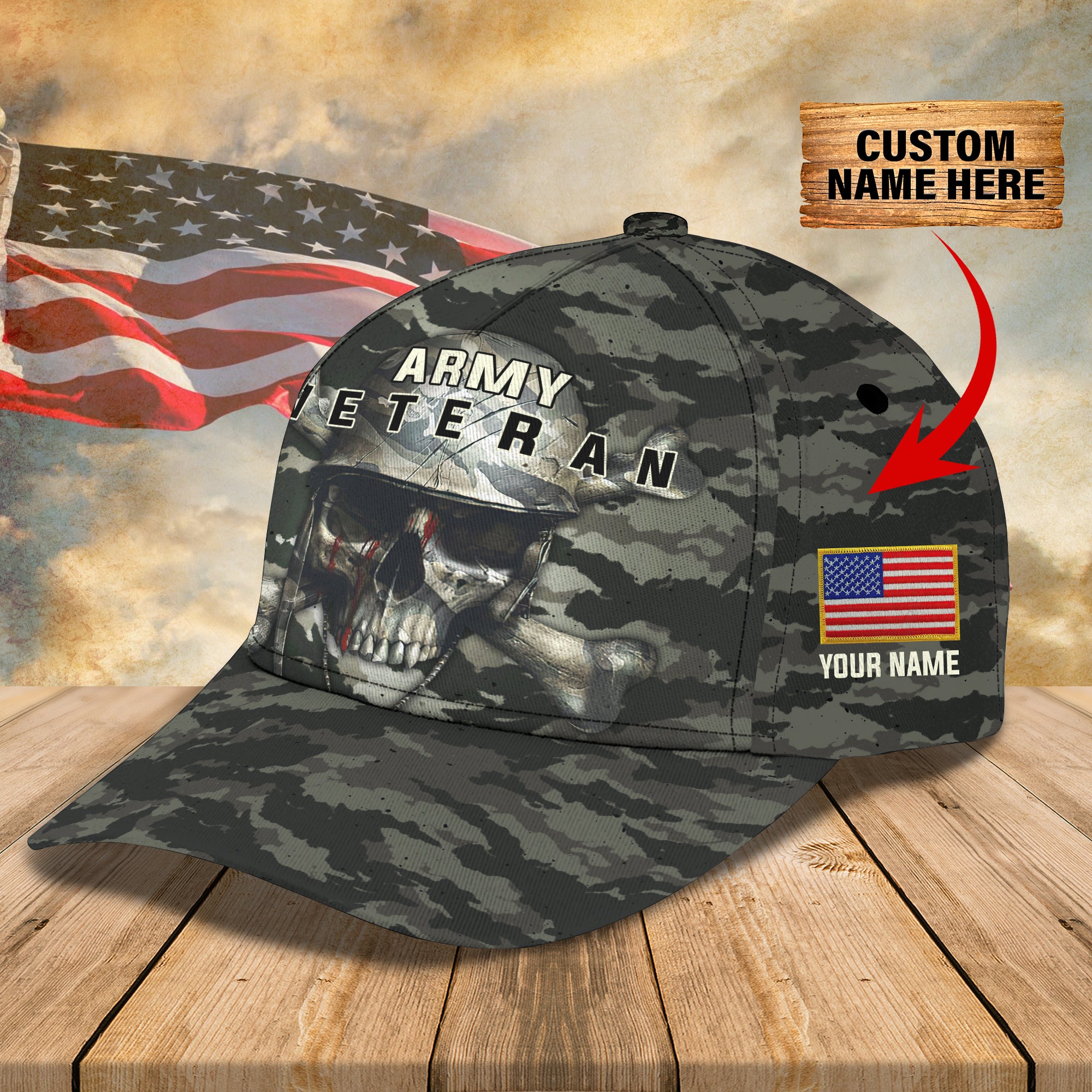 Adeenyc Bass Fishing - Personalized Baseball Cap Classic Trucker Hats Custom Hats Gifts For Men & Women