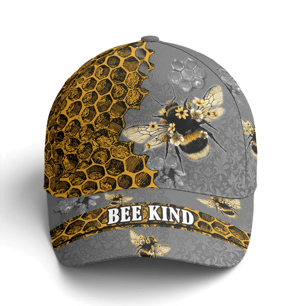 Adeenyc Bee Kind Vintage Baseball Cap Trucker Hats Custom Hats Gifts For Men & Women