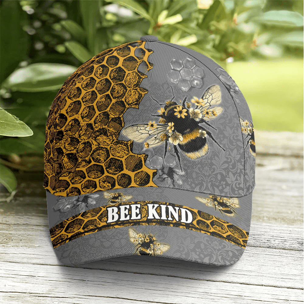 Adeenyc Bee Kind Vintage Baseball Cap Trucker Hats Custom Hats Gifts For Men & Women