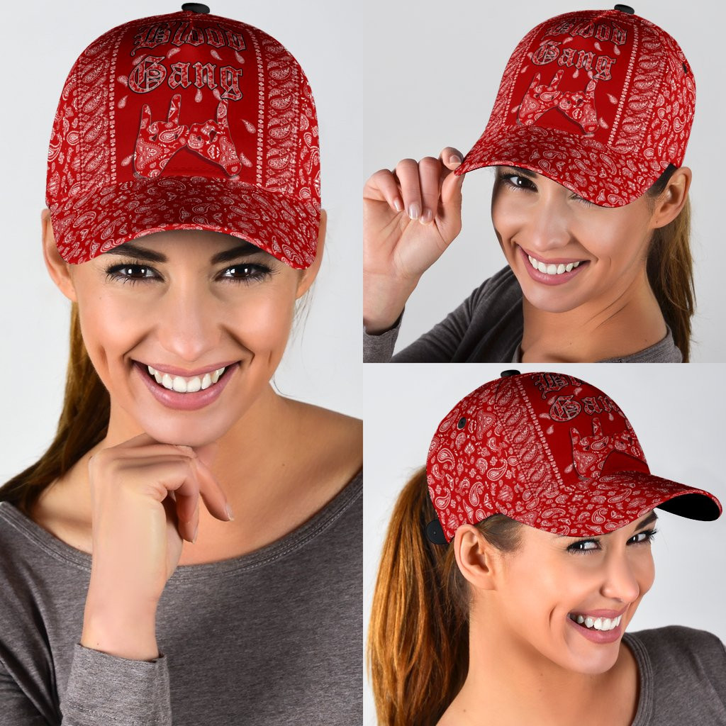 Adeenyc - Blood Gang Classic Cap Baseball Hat Trucker Hats Custom Hats Gifts For Men & Women