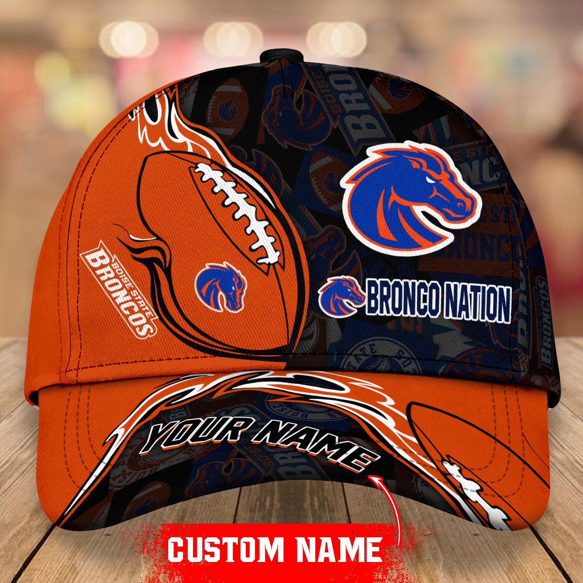 Adeenyc Boise State Broncos NCAA Personalized Hats Baseball Caps Classic Caps for men, women