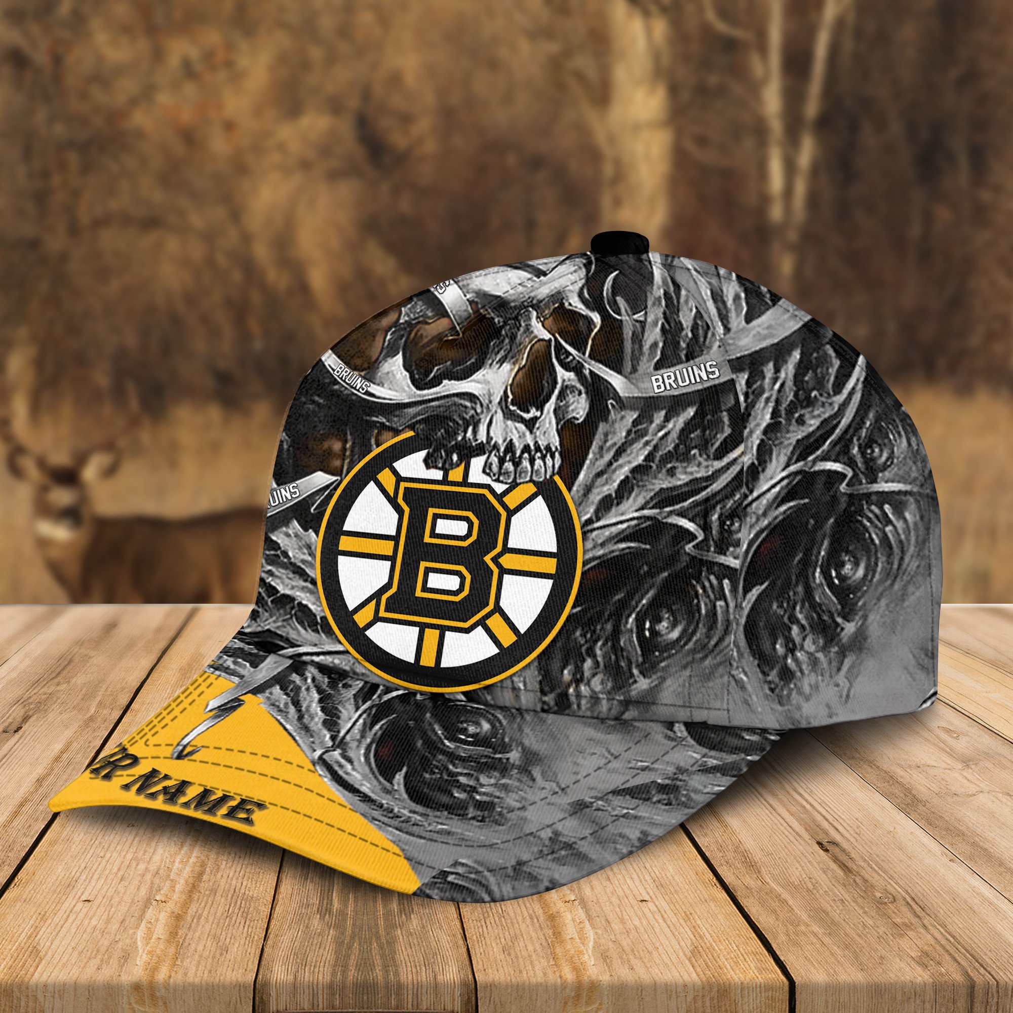 Adeenyc Boston Bruins NHL 3D Classic Cap Personalized Gift For Fans