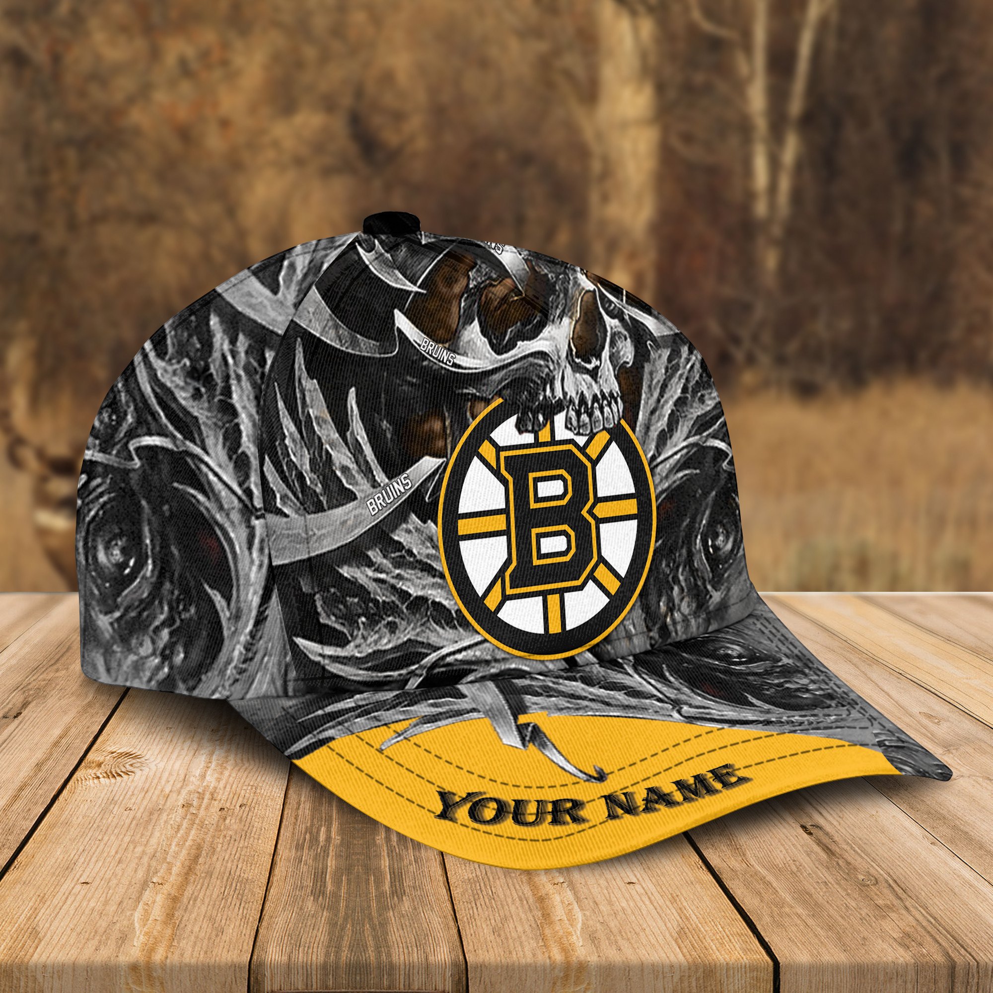 Adeenyc Boston Bruins NHL 3D Classic Cap Personalized Gift For Fans