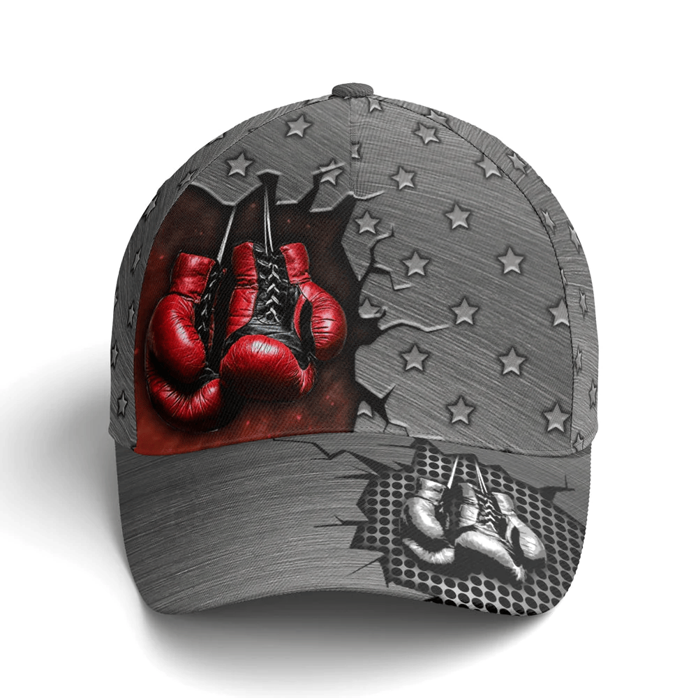 Adeenyc Boxing Metallic Style Star Pattern Baseball Cap Classic Cap For Boxing Player Boxing Lover Gifts Trucker Hats Custom Hats Gifts For Men & Women