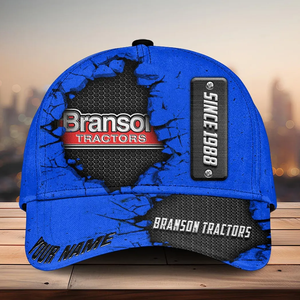 Adeenyc Branson Tractors Baseball Cap, Customized Name Hat 3d Baseball Cap Classic Hat 