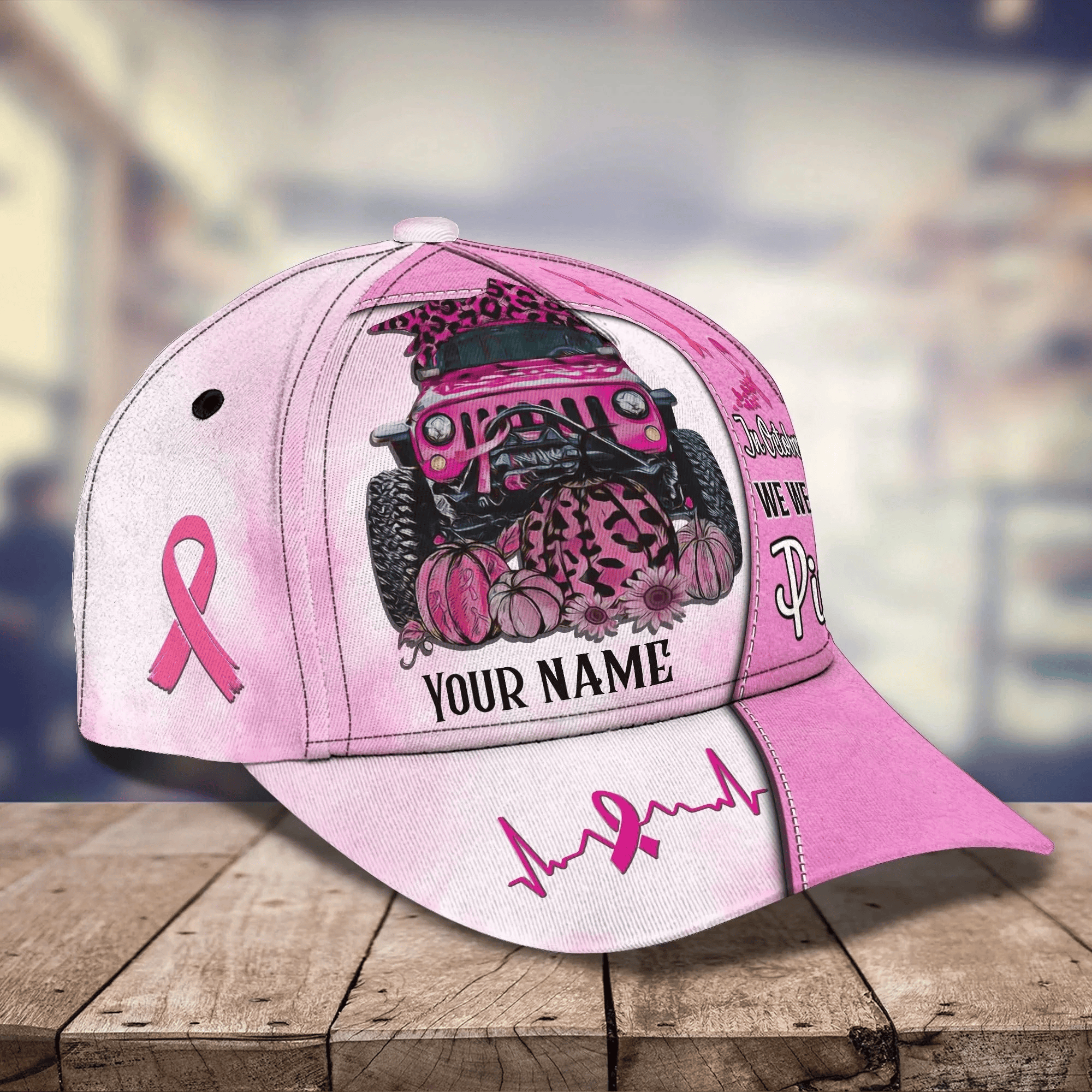 Adeenyc Breast Cancer Awareness Cap Hat, In October We Wear Pink Baseball Cap Hat Trucker Hats Custom Hats Gifts For Men & Women