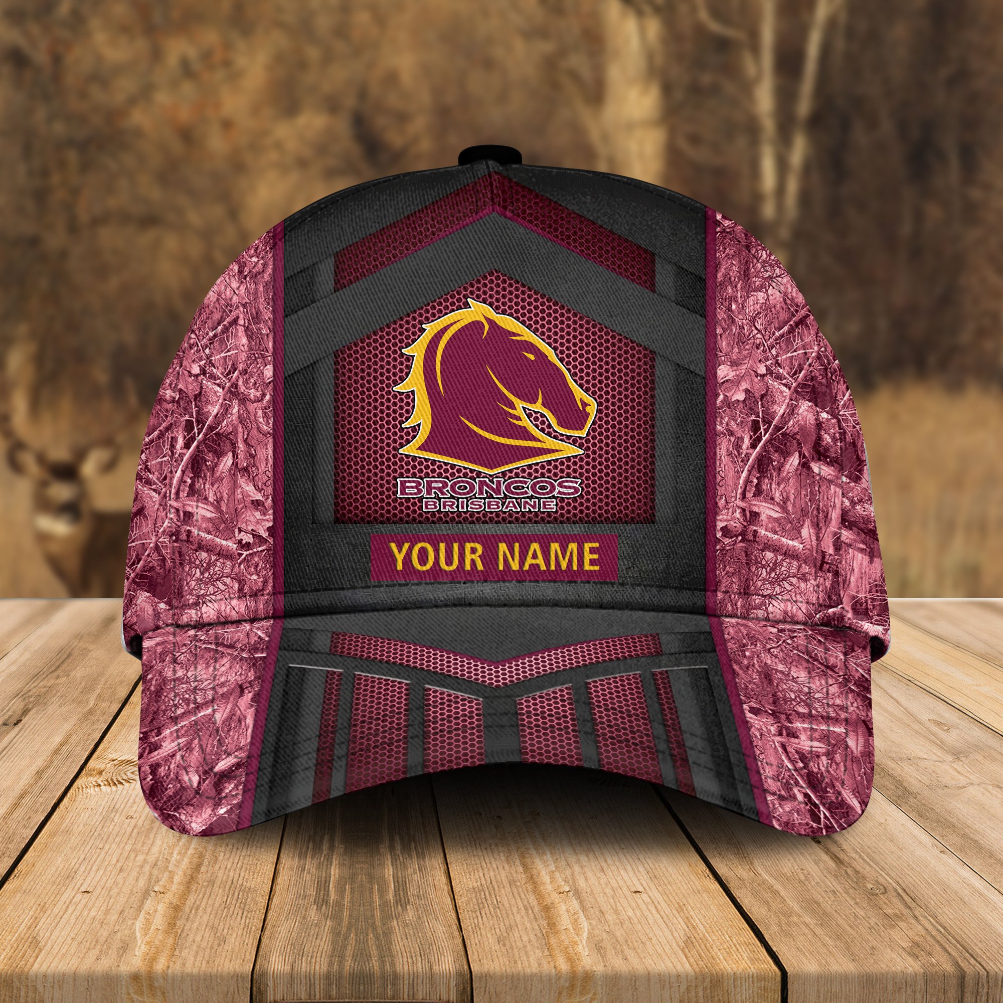 Adeenyc Brisbane Broncos NRL Personalized Classic Cap Best Gift For Fans