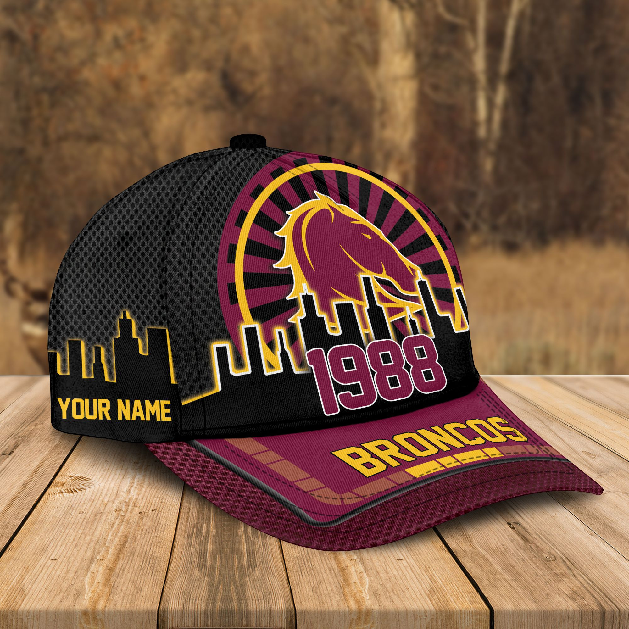 Adeenyc Brisbane Broncos NRL Personalized Classic Cap Best Gift For Fans