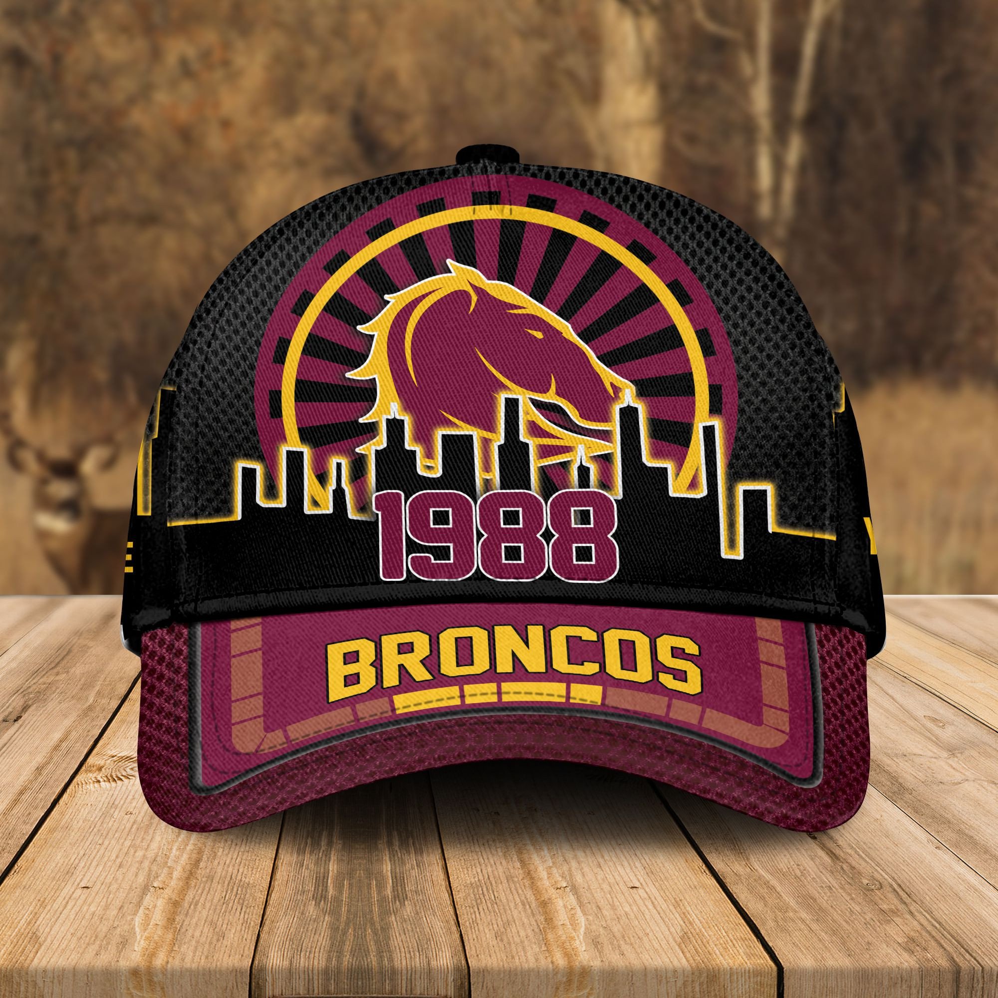 Adeenyc Brisbane Broncos NRL Personalized Classic Cap Best Gift For Fans