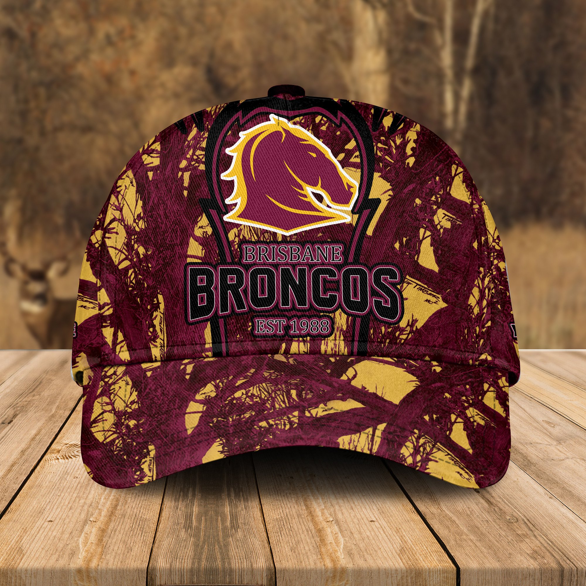 Adeenyc Brisbane Broncos NRL Personalized Classic Cap Best Gift For Fans