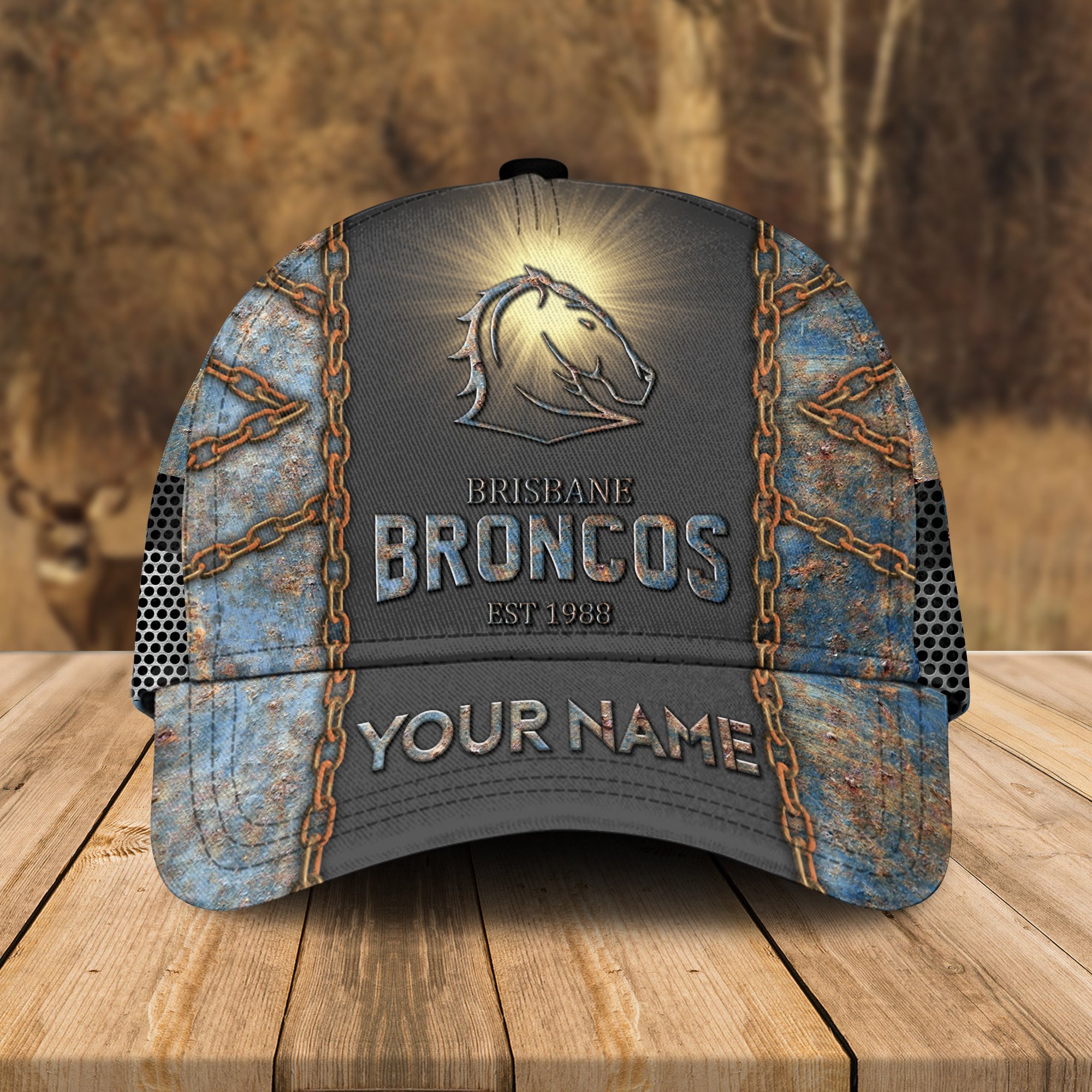 Adeenyc Brisbane Broncos NRL Personalized Classic Cap Best Gift For Fans