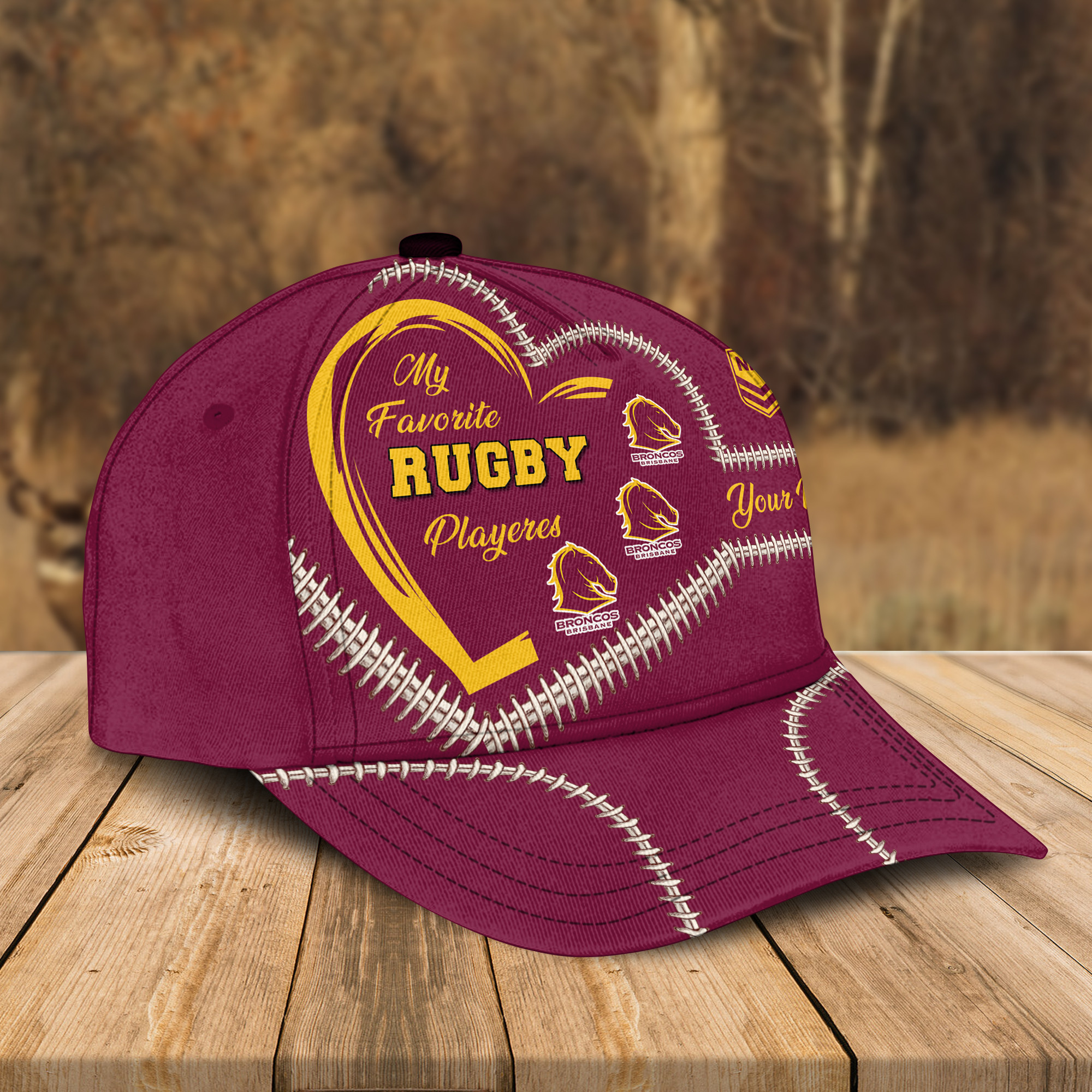 Adeenyc Brisbane Broncos NRL Personalized Classic Cap Best Gift For Fans