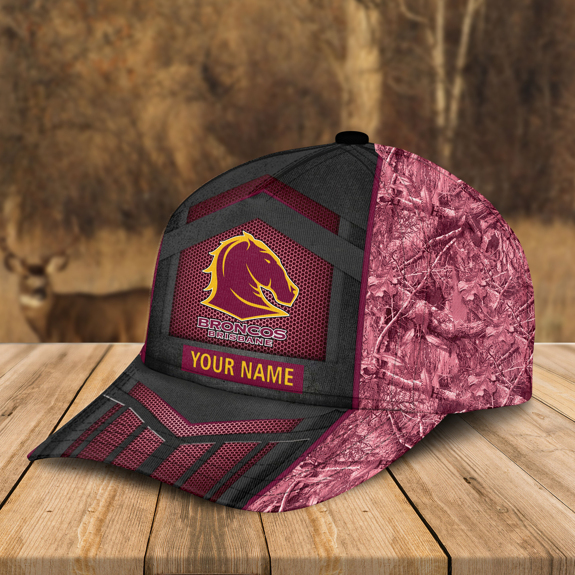 Adeenyc Brisbane Broncos NRL Personalized Classic Cap Best Gift For Fans