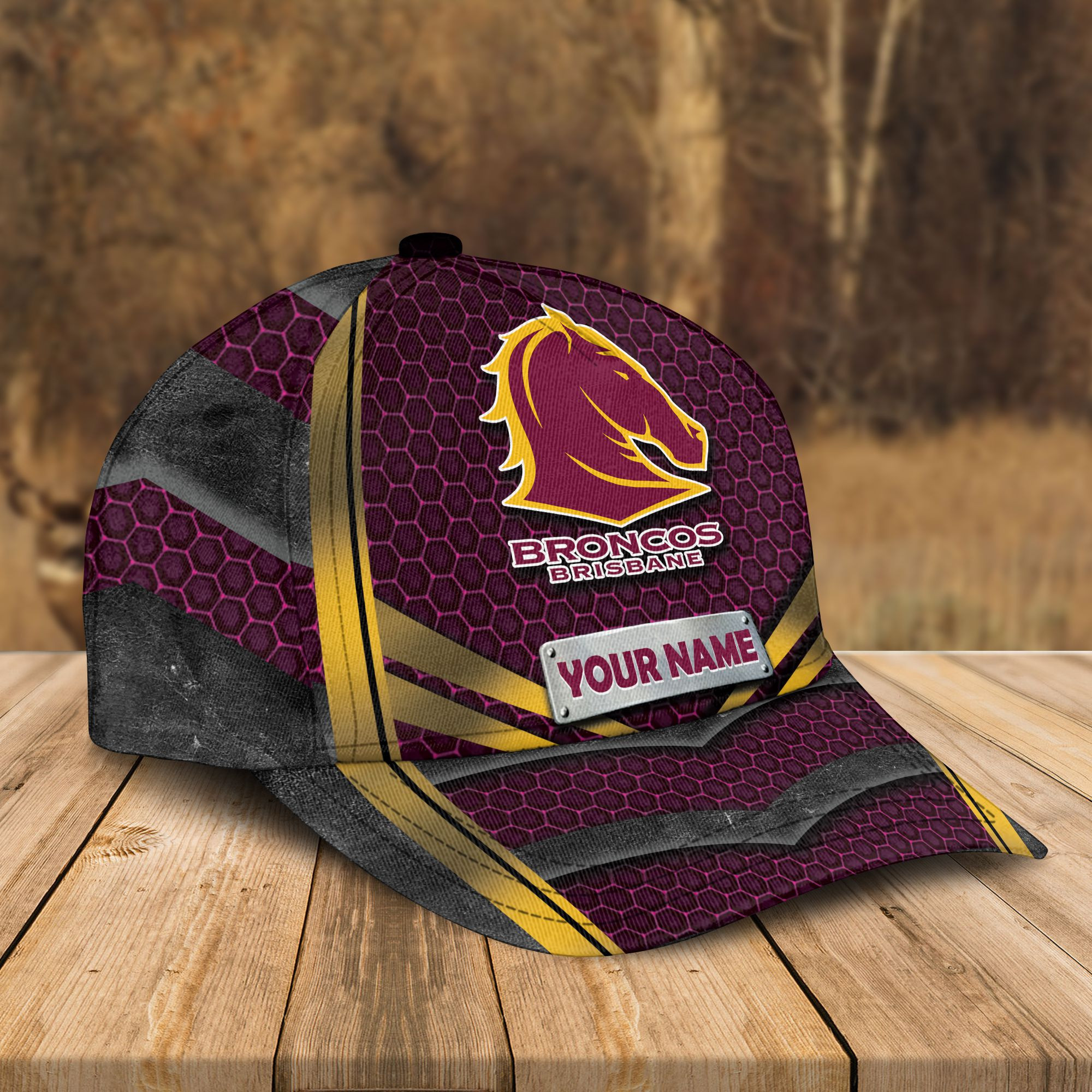 Adeenyc Brisbane Broncos NRL Personalized Classic Cap Best Gift For Fans