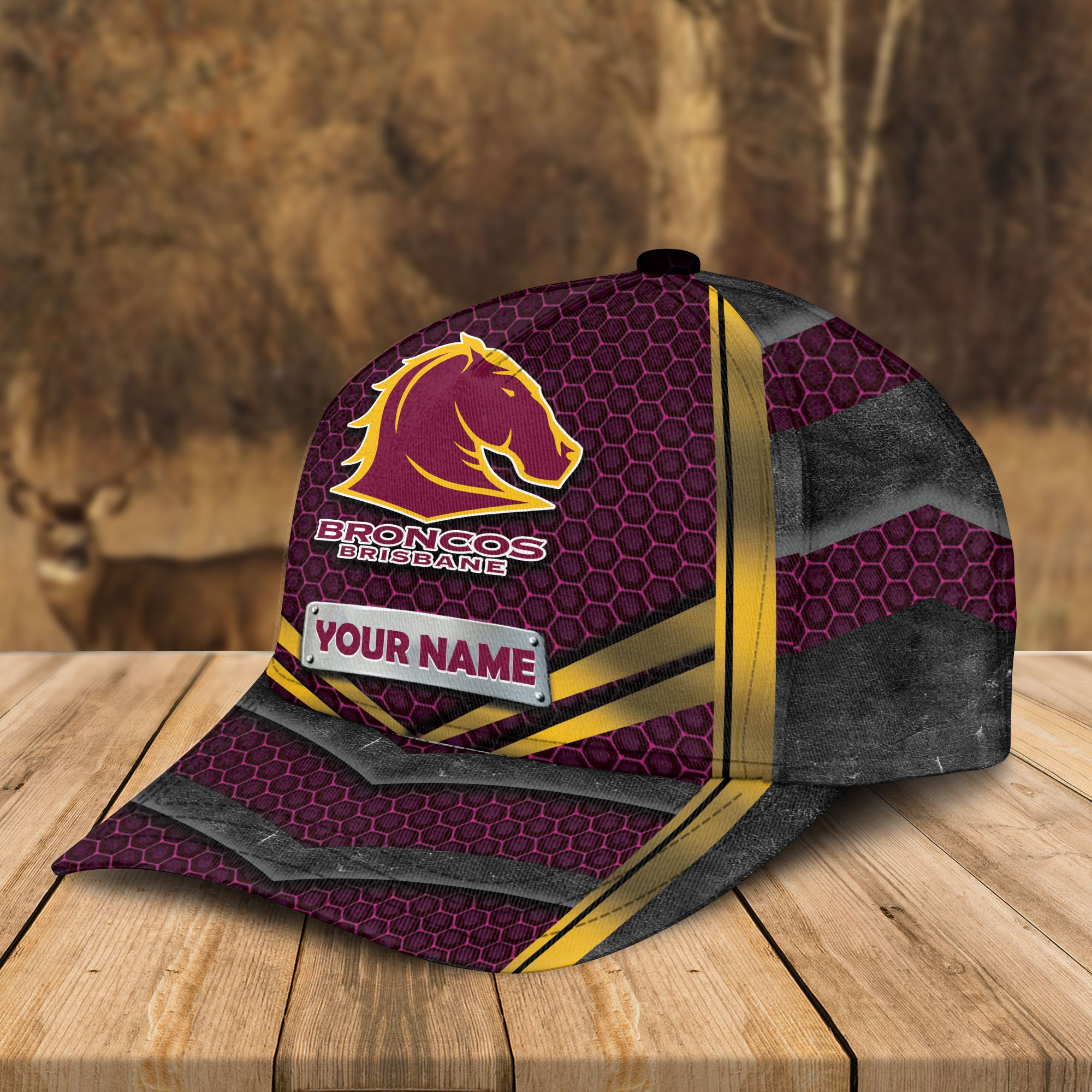 Adeenyc Brisbane Broncos NRL Personalized Classic Cap Best Gift For Fans