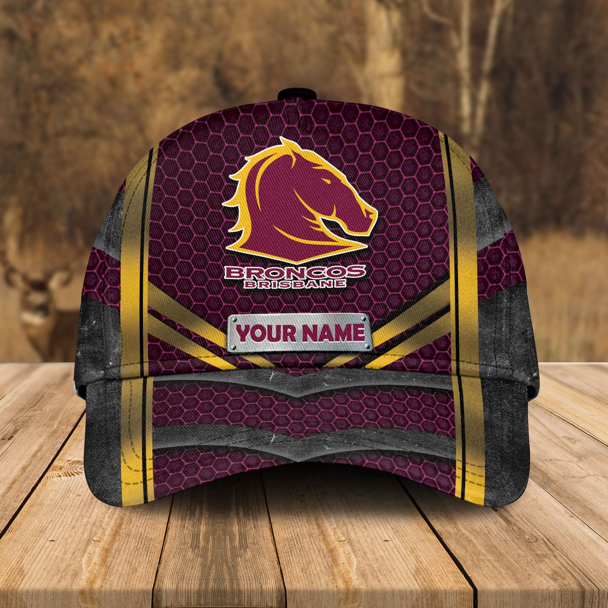 Adeenyc Brisbane Broncos NRL Personalized Classic Cap Best Gift For Fans