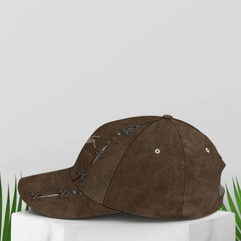 Adeenyc Bull Riding Classic Leather Baseball Cap Trucker Hats Custom Hats Gifts For Men & Women
