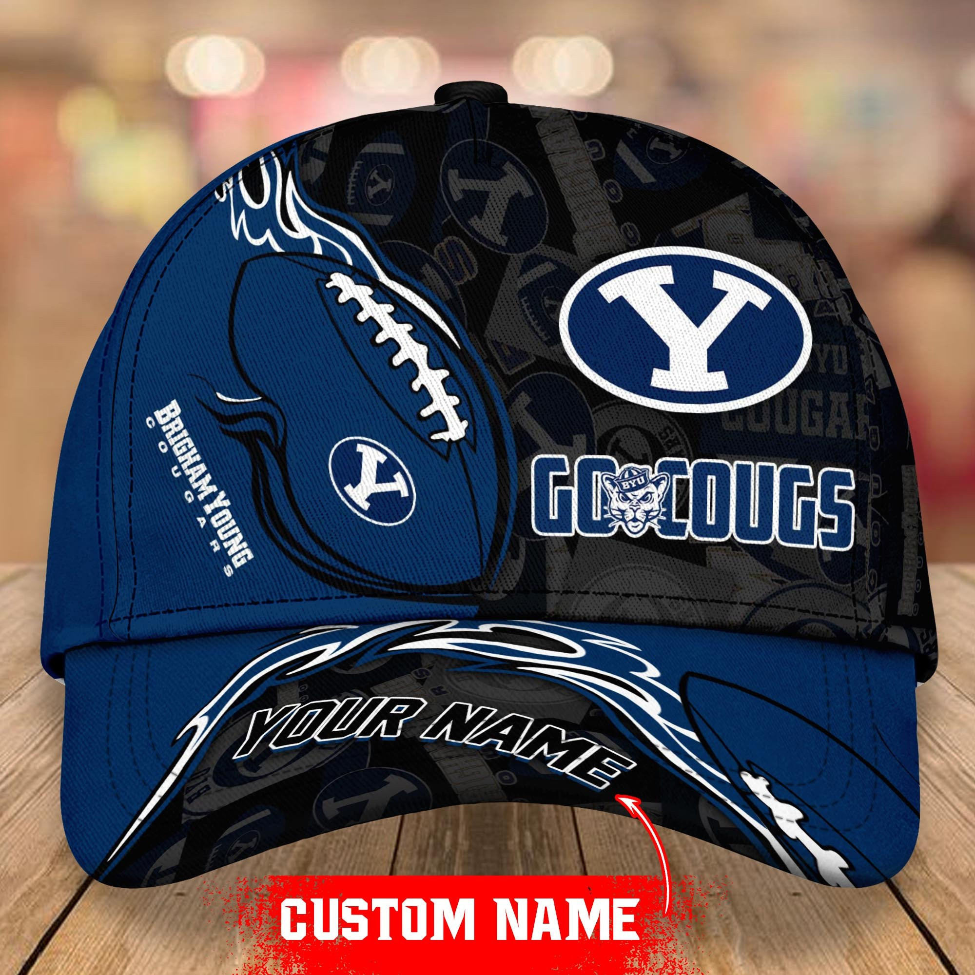 Adeenyc BYU Cougars NCAA Personalized Hats Baseball Caps Classic Caps for men, women