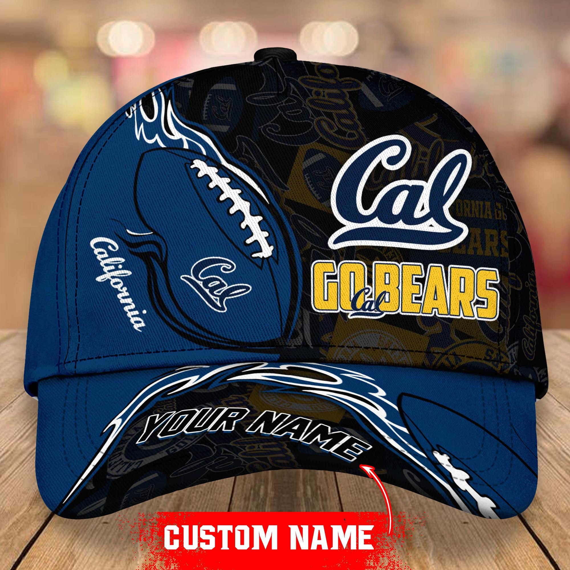 Adeenyc California Golden Bears NCAA Personalized Hats Baseball Caps Classic Caps for men, women