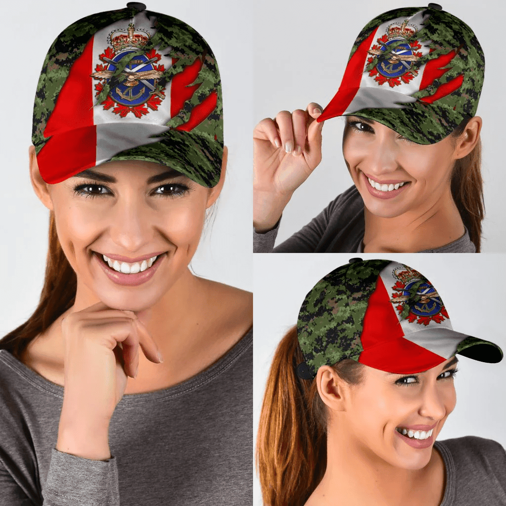 Adeenyc Canadian Veteran Armed Forces Classic Cap 01 Trucker Hats Custom Hats Gifts For Men & Women