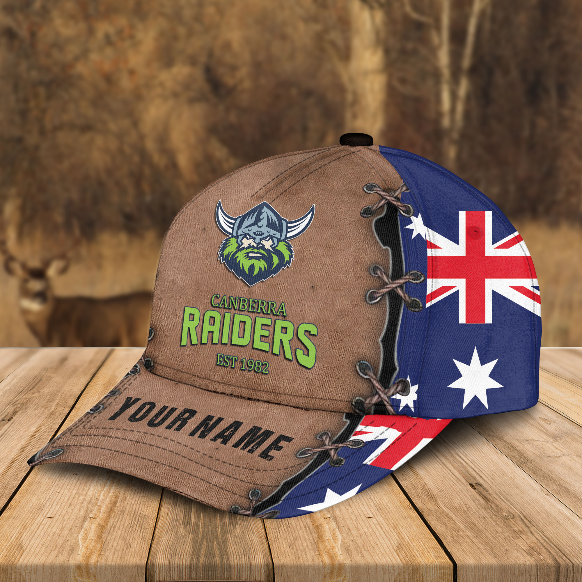 Adeenyc Canberra Raiders NRL Personalized Classic Cap Best Gift For Fans