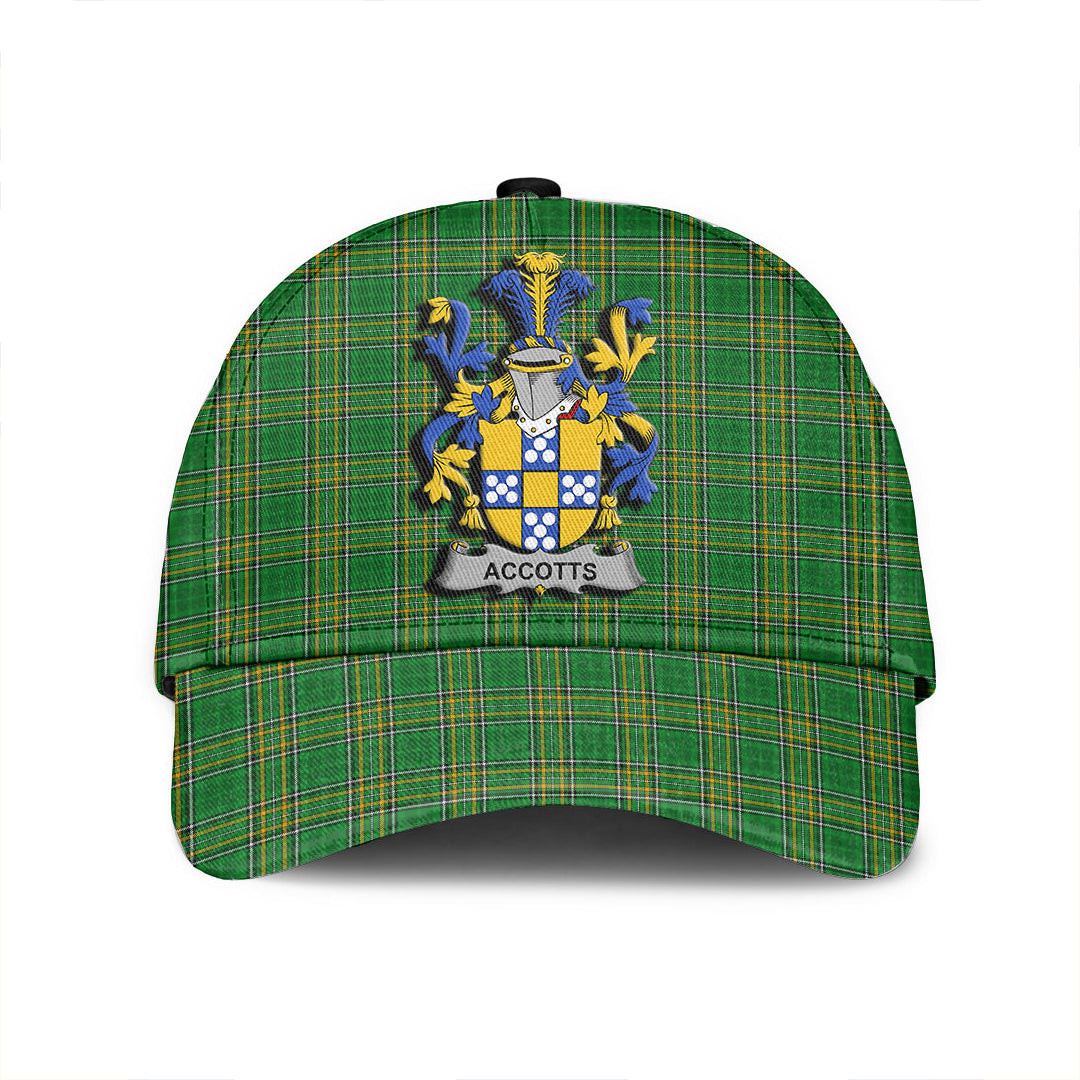 Adeenyc Cap - Accotts Family Crest Tartan Classic Cap Baseball Cap Hat Trucker Hats Custom Hats Gifts For Men & Women