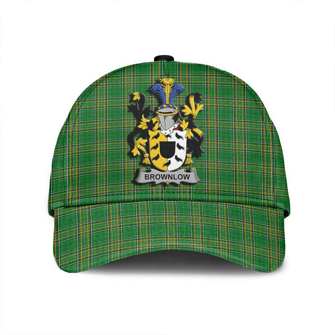 Adeenyc Cap - Brownlow Family Crest Tartan Classic Cap Baseball Cap Hat Trucker Hats Custom Hats Gifts For Men & Women
