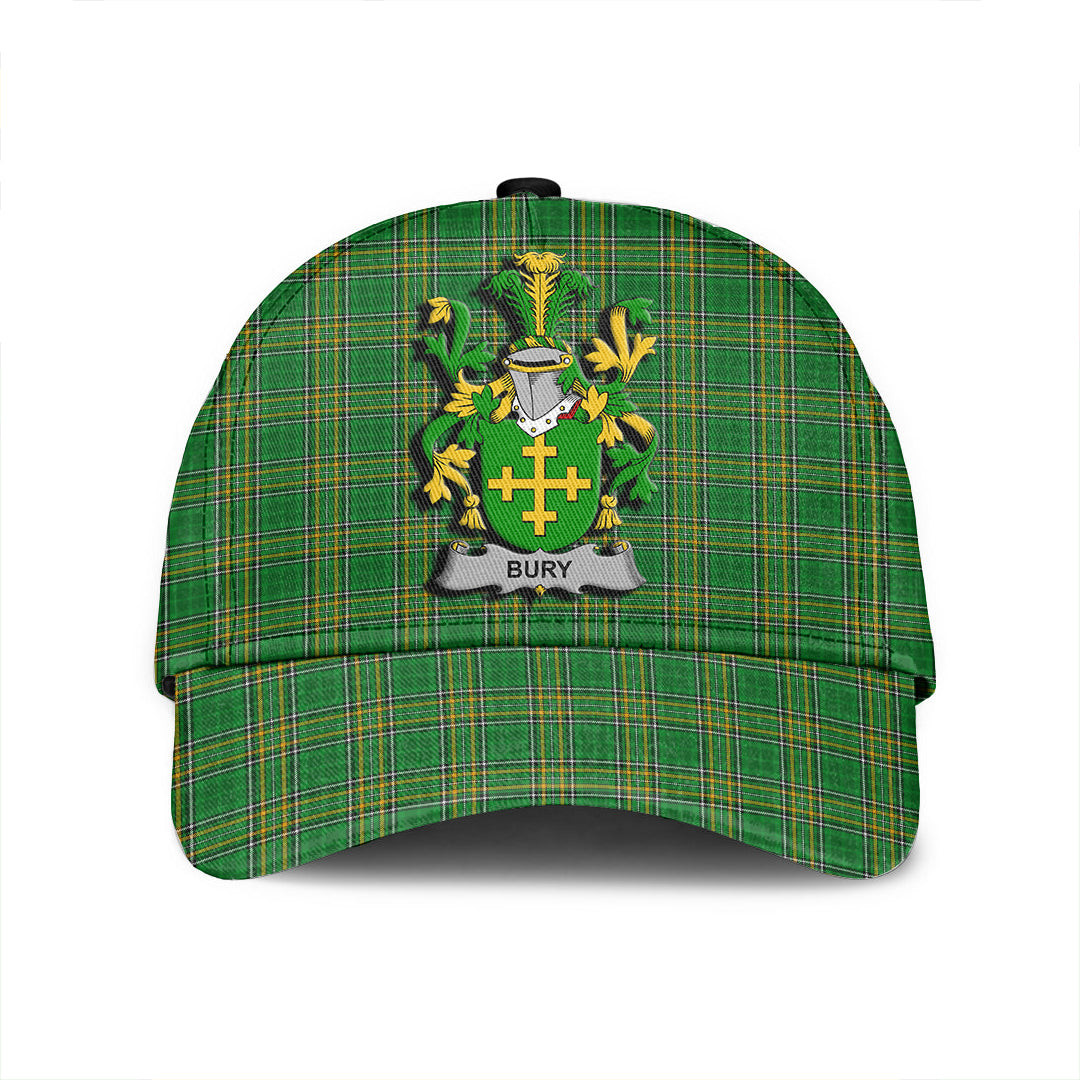 Adeenyc Cap - Bury or Berry Family Crest Tartan Classic Cap Baseball Cap Hat Trucker Hats Custom Hats Gifts For Men & Women