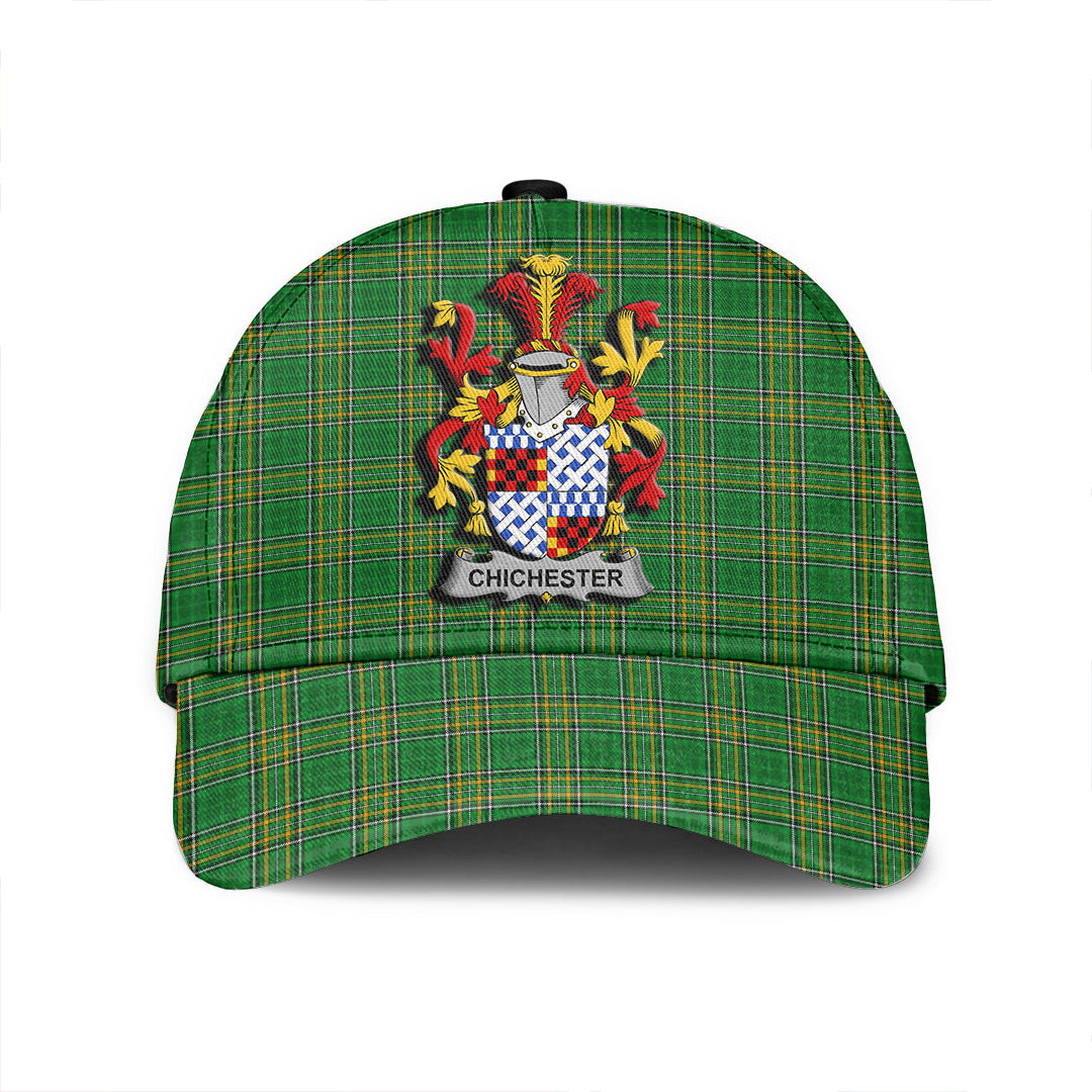 Adeenyc Cap - Chichester Family Crest Tartan Classic Cap Baseball Cap Hat Trucker Hats Custom Hats Gifts For Men & Women
