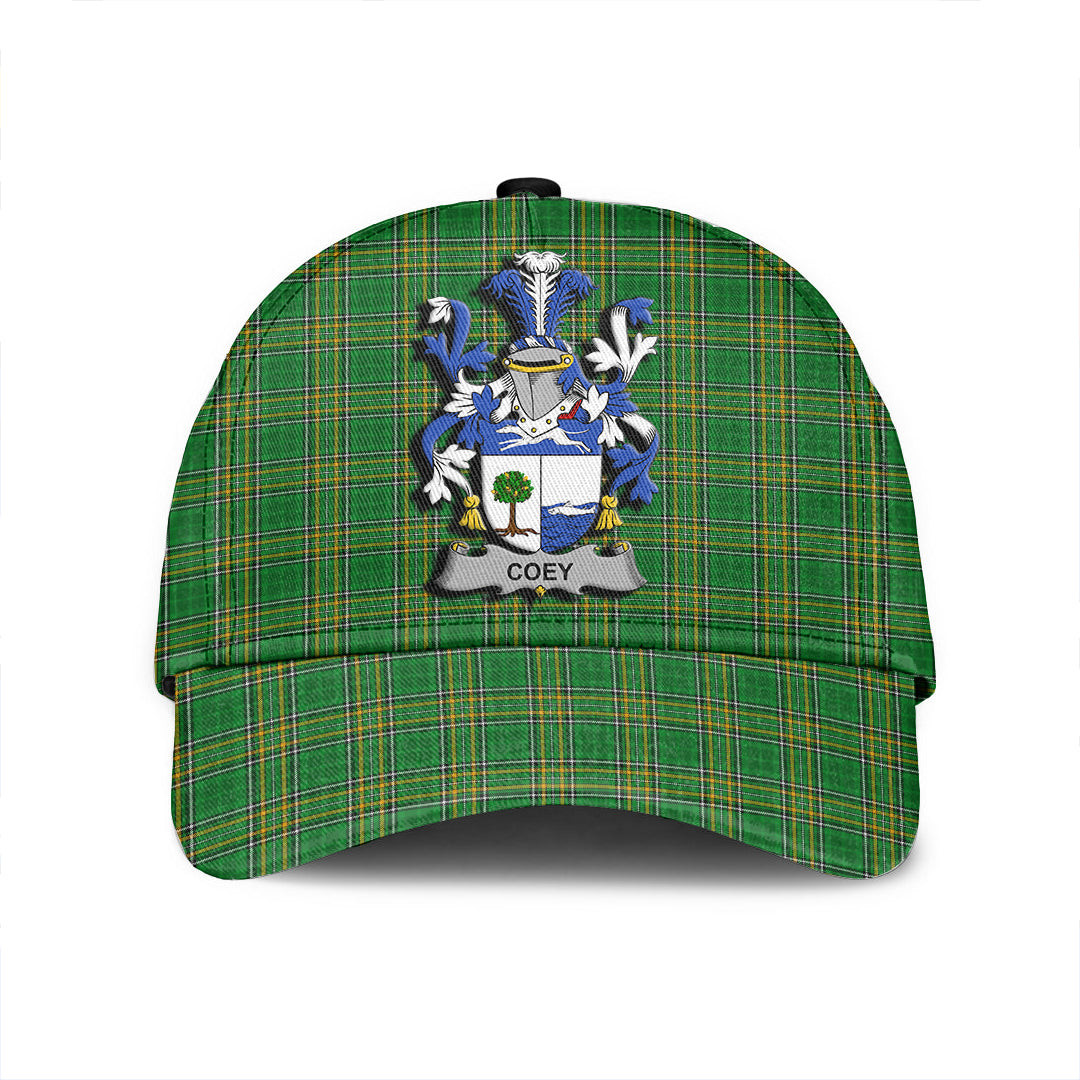 Adeenyc Cap - Coey or McCoey Family Crest Tartan Classic Cap Baseball Cap Hat Trucker Hats Custom Hats Gifts For Men & Women