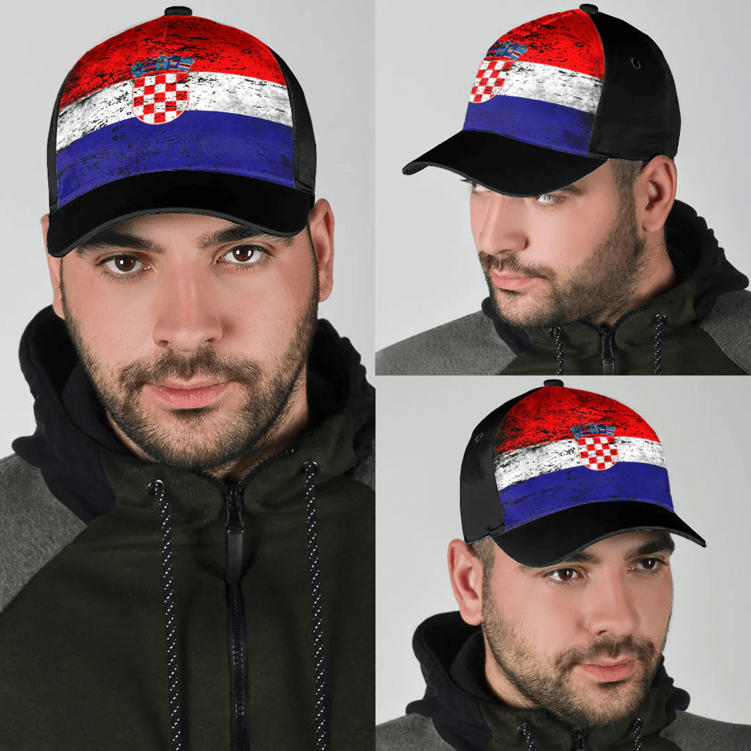 Adeenyc Cap - Croatia Special Grunge Classic Cap Baseball Cap Hat Trucker Hats Custom Hats Gifts For Men & Women