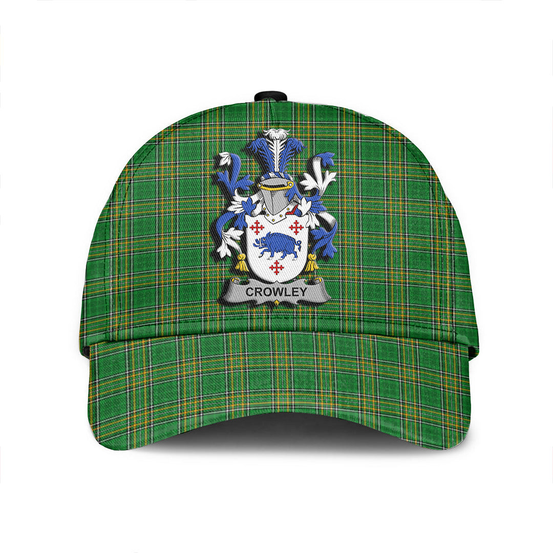 Adeenyc Cap - Crowley or O Crouley Family Crest Tartan Classic Cap Baseball Cap Hat Trucker Hats Custom Hats Gifts For Men & Women