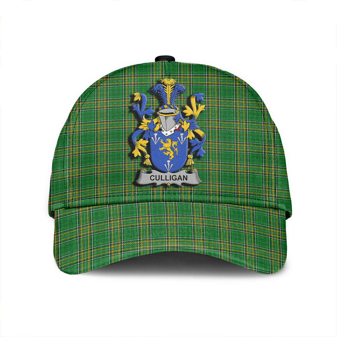 Adeenyc Cap - Culligan or McColgan Family Crest Tartan Classic Cap Baseball Cap Hat Trucker Hats Custom Hats Gifts For Men & Women
