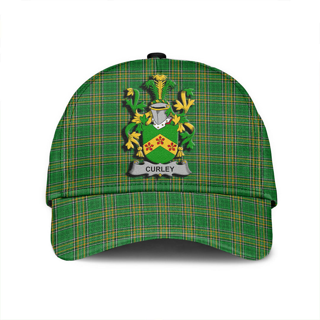 Adeenyc Cap - Curley or McTurley Family Crest Tartan Classic Cap Baseball Cap Hat Trucker Hats Custom Hats Gifts For Men & Women