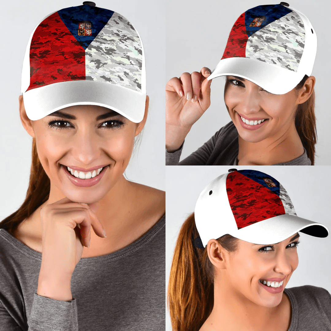Adeenyc Cap - Czech Republic Camo Style Classic Cap Baseball Cap Hat Trucker Hats Custom Hats Gifts For Men & Women
