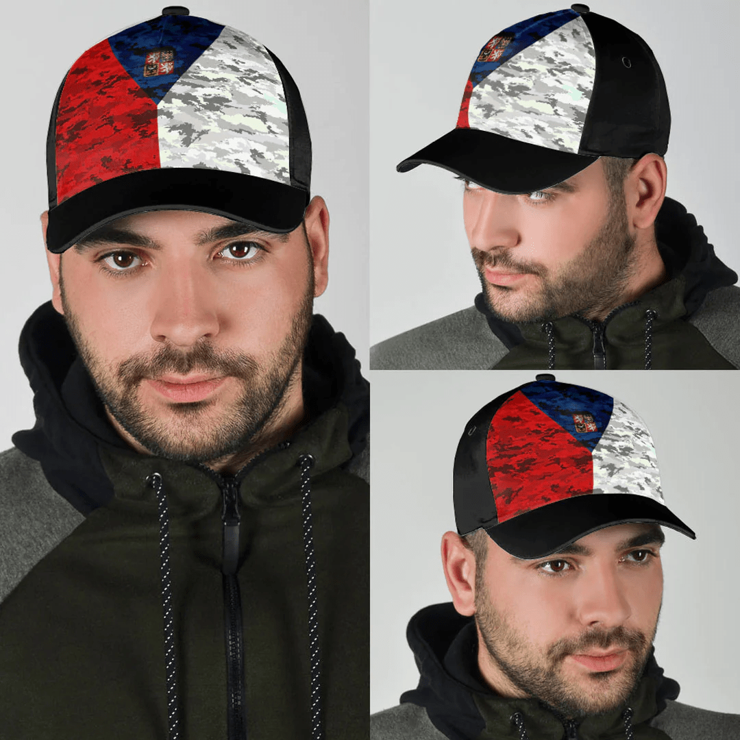 Adeenyc Cap - Czech Republic Camo Style Classic Cap Baseball Cap Hat Trucker Hats Custom Hats Gifts For Men & Women