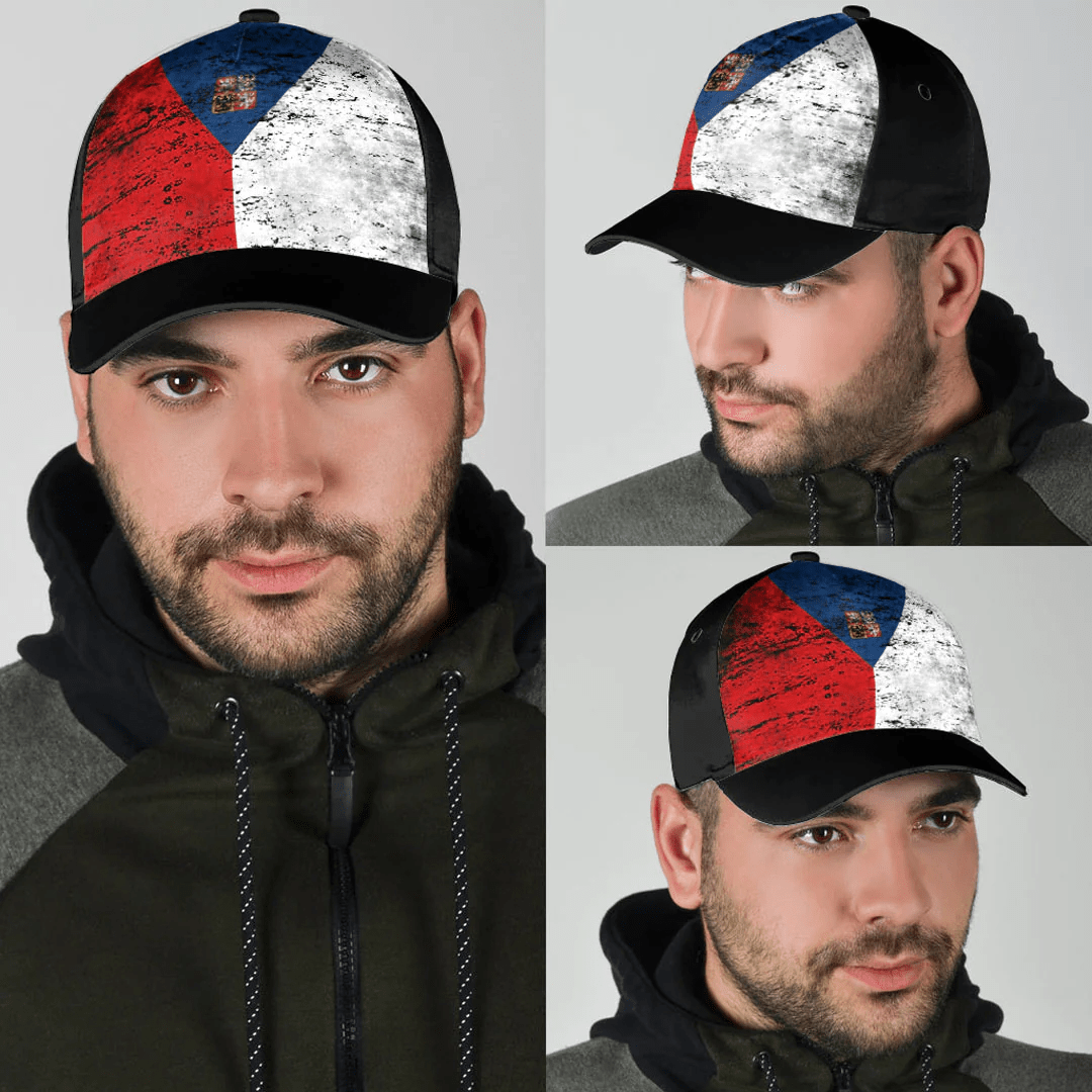 Adeenyc Cap - Czech Republic Special Grunge Classic Cap Baseball Cap Hat Trucker Hats Custom Hats Gifts For Men & Women